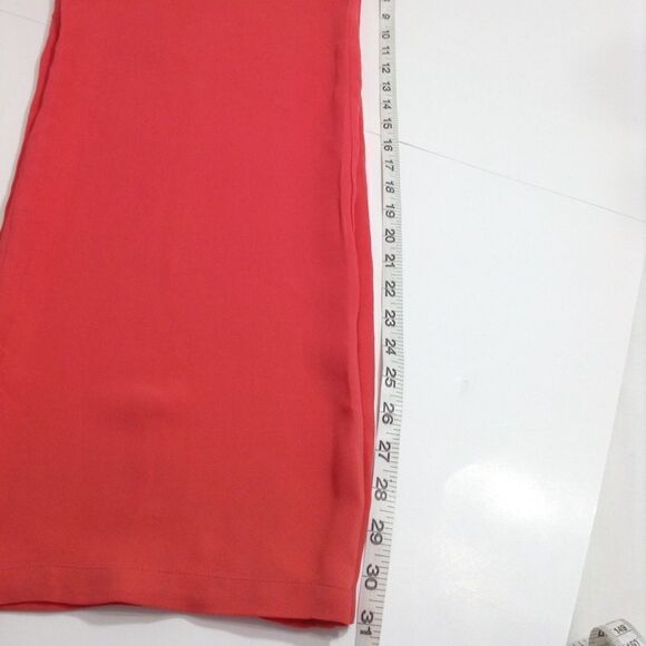 French Connection Orange Aleza Short Sleeve Crepe Self-Tie Jumpsuit Sz 8 - Picture 4 of 7